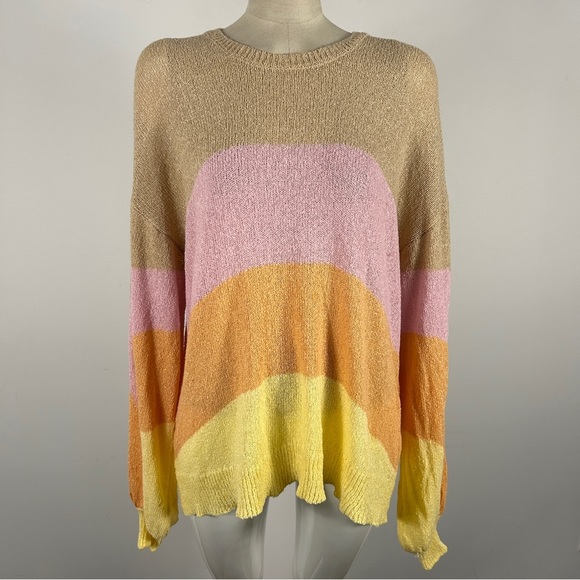 Show Me Your MuMu Multicolor Striped Sweater Size Medium - Picture 1 of 10